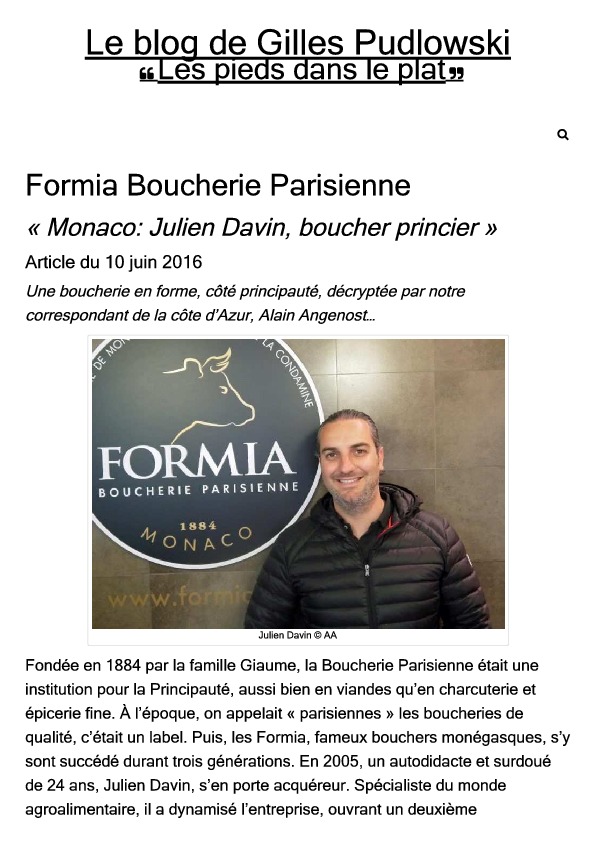 Le Blog de Gilles Pudlowski 