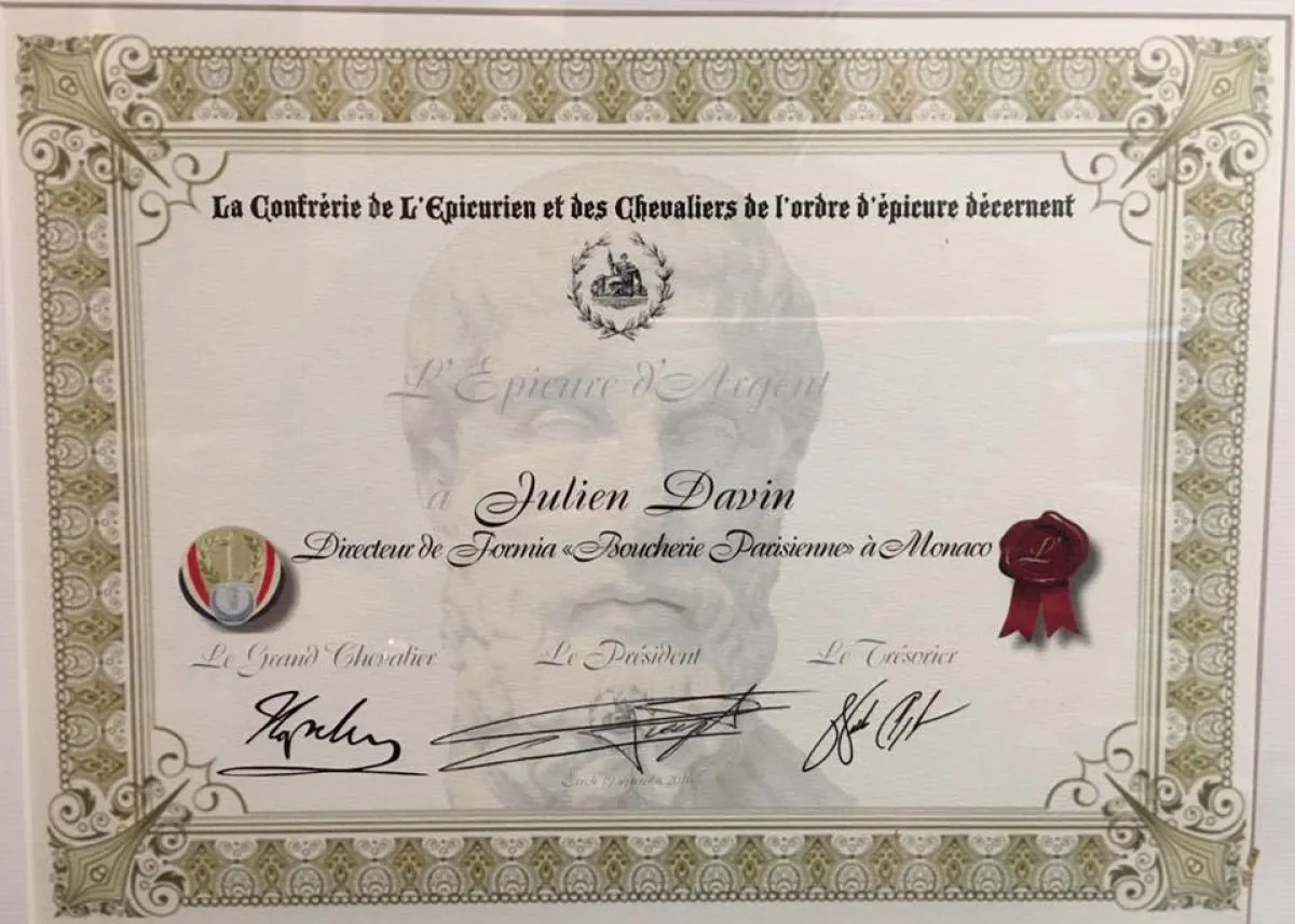 Gala e trofei L'Épicurien - 2016